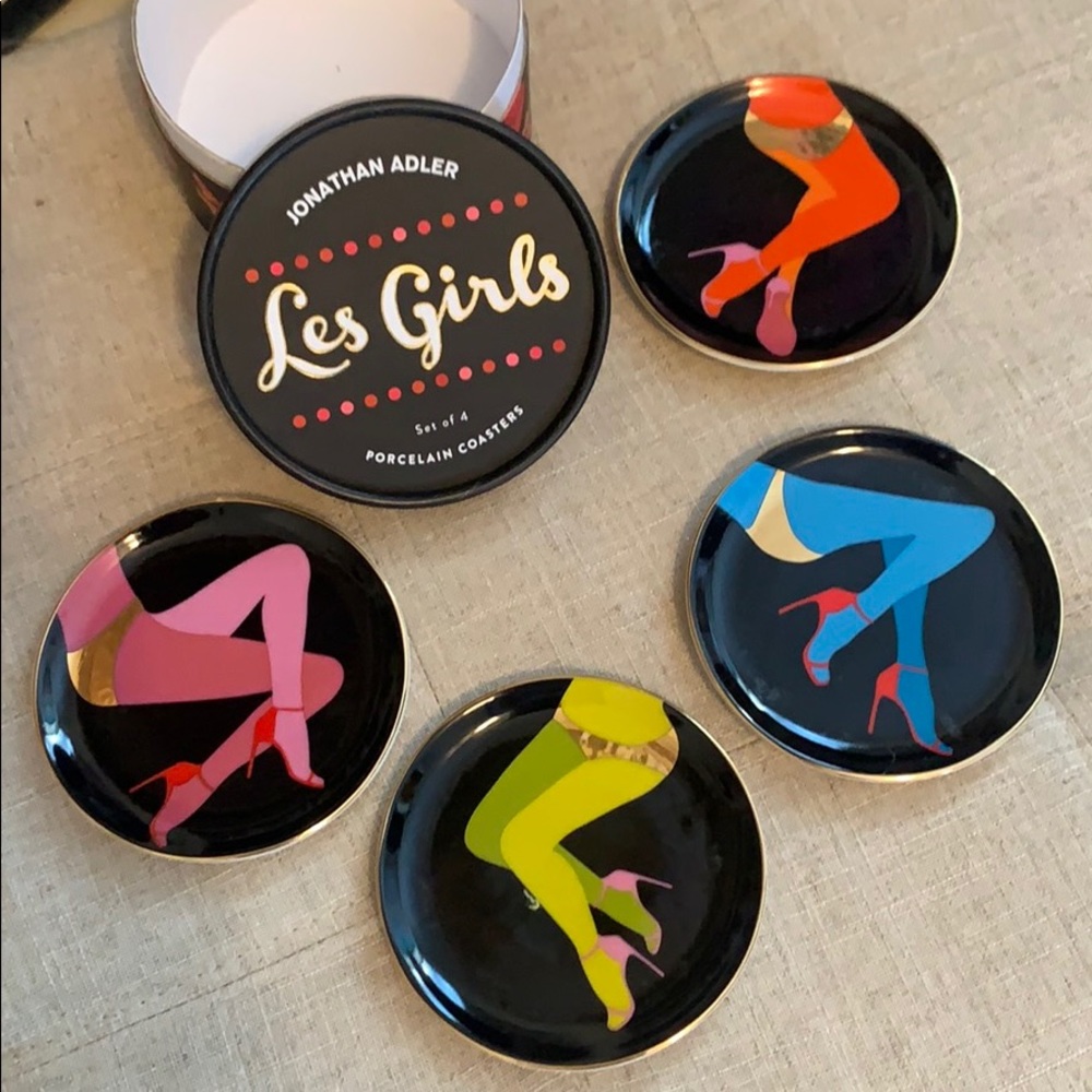 Jonathan Adler Les Girls Coasters